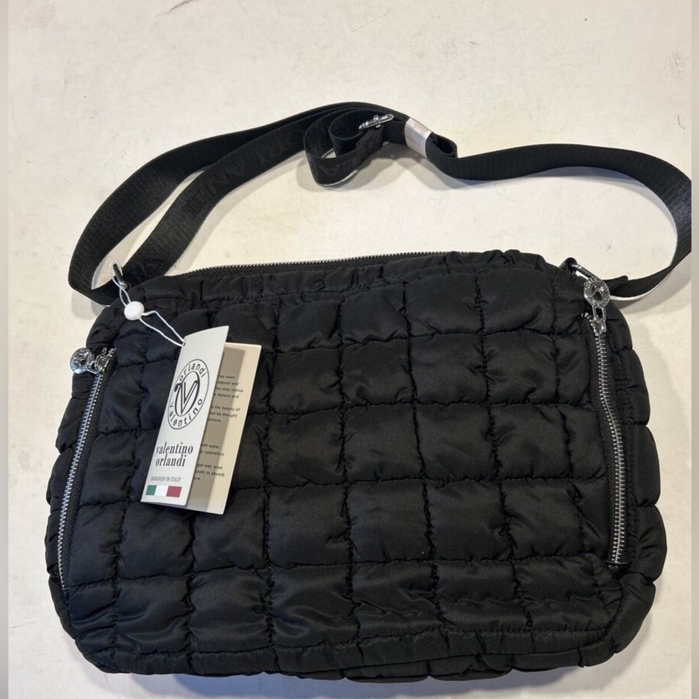 Valentino Orlandi Large Quilted Crossbody Bag